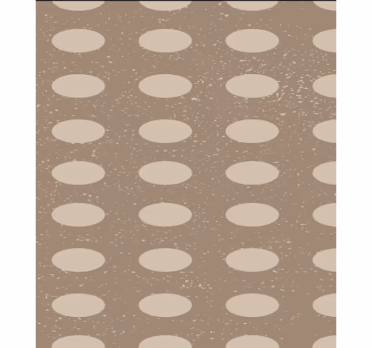 Carta da parati sala da pranzo motivo cerchi marroni - TenStickers