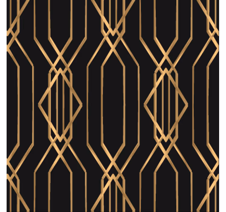 Carta da parati sala da pranzo eleganza art deco - TenStickers