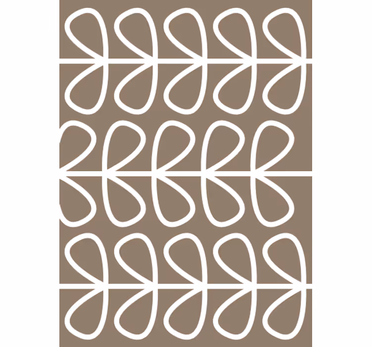 Carta da parati geometrica motivo ad anello geometrico - TenStickers