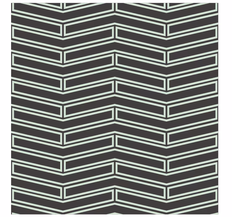 Carta da parati geometrica a righe a zigzag - TenStickers