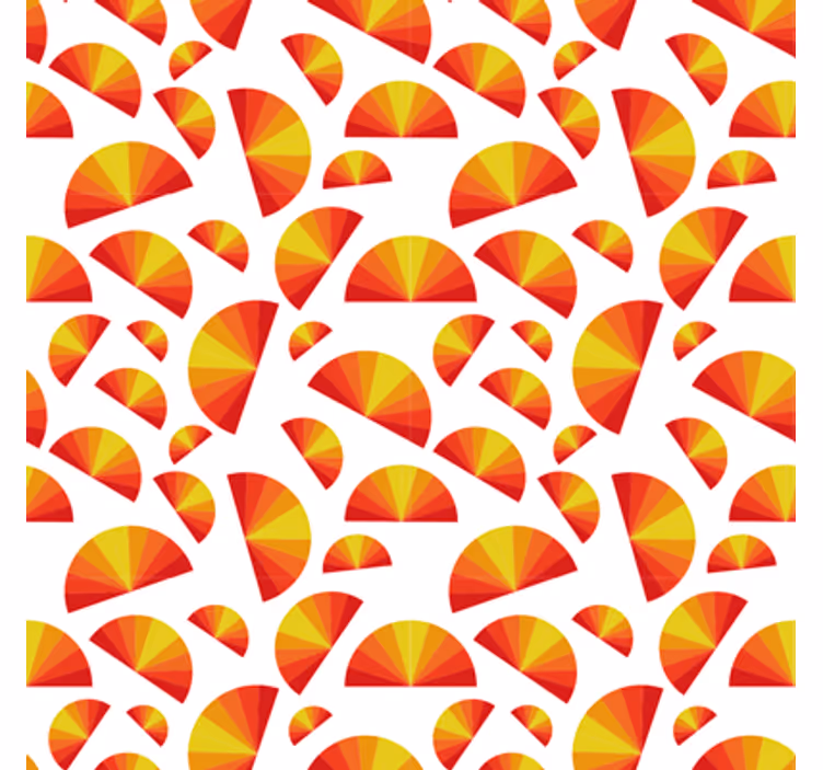 Carta da parati geometrica motivo circolare - TenStickers