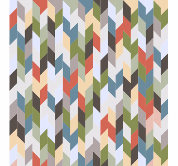 Carta da parati geometrica spettro a zigzag - TenStickers
