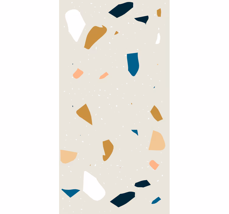 Carta da parati geometrica terrazzo splash - TenStickers
