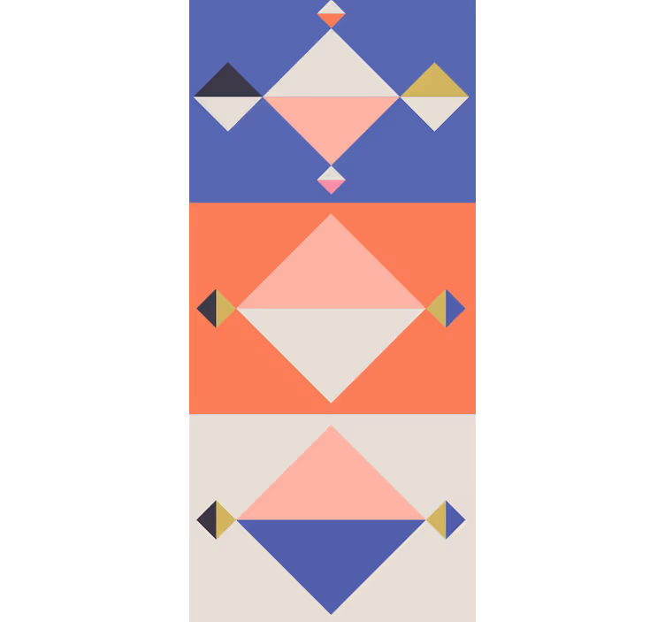 Carta da parati geometrica forme moderne astratte - TenStickers