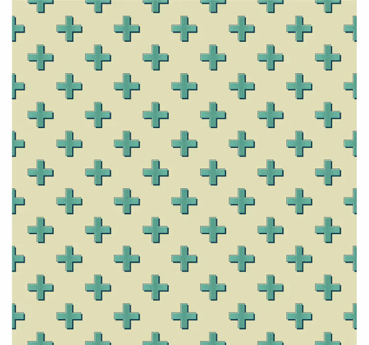 Carta da parati geometrica forme menta plus - TenStickers