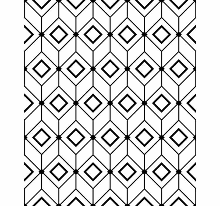 Carta da parati geometrica elementi a diamante moderni - TenStickers