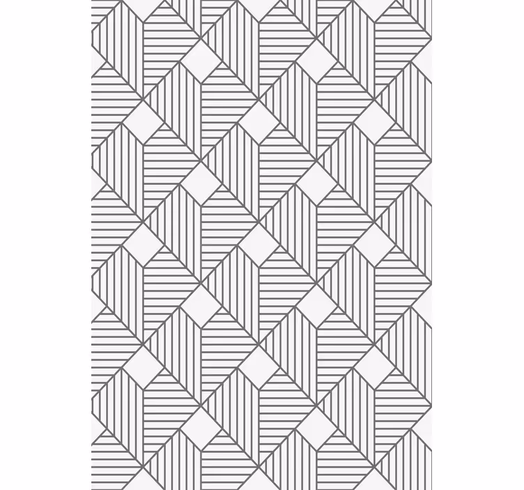 Carta da parati geometrica stile grigio pattern - TenStickers
