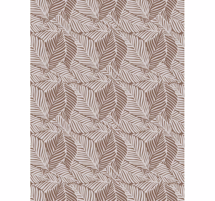 Carta da parati natura foglie in terracotta - TenStickers