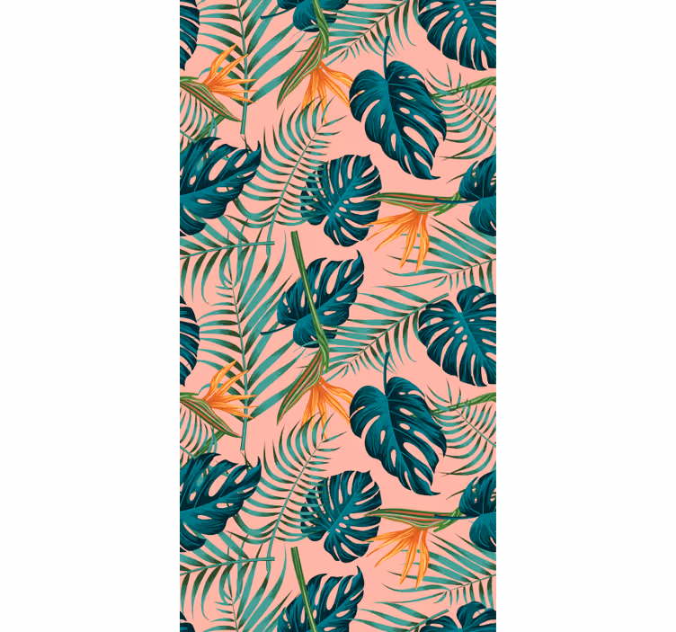 Carta da parati natura foglie tropicali - TenStickers