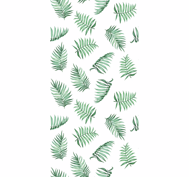 Carta da parati natura foglie di palma verdi - TenStickers