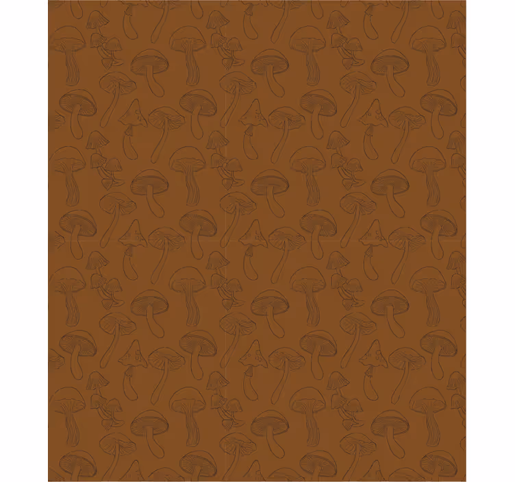 Carta da parati natura motivo funghi - TenStickers