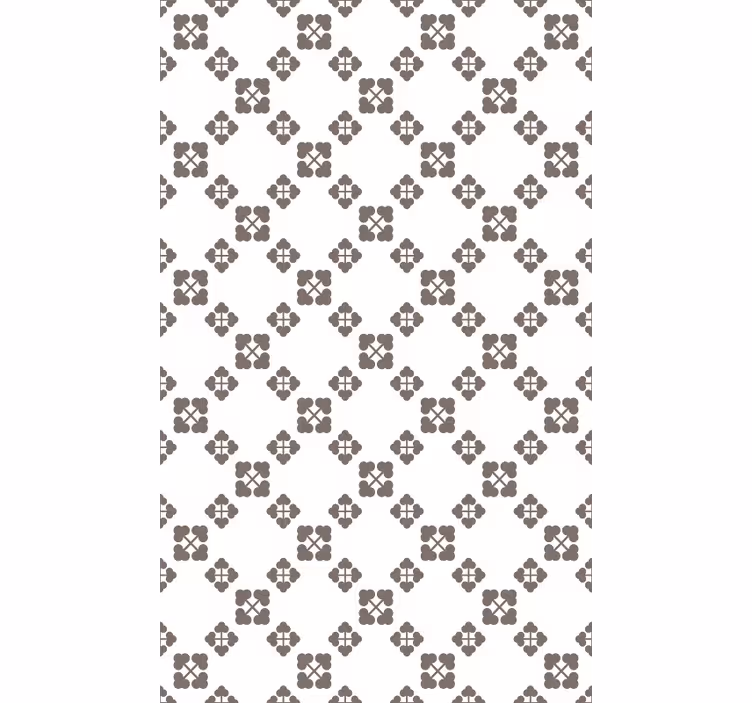 Carta da parati natura design quadrifoglio beige - TenStickers