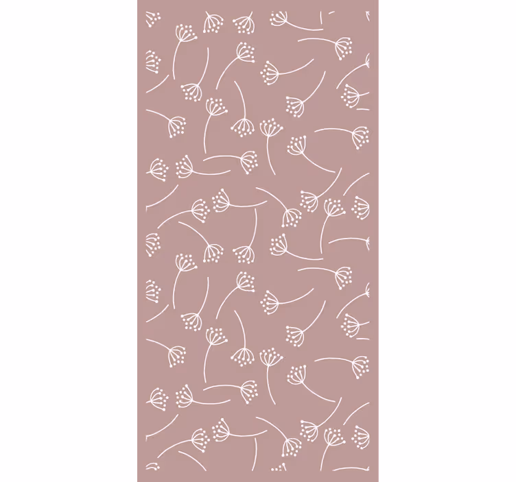 Carta da parati natura motivo floreale delicato - TenStickers