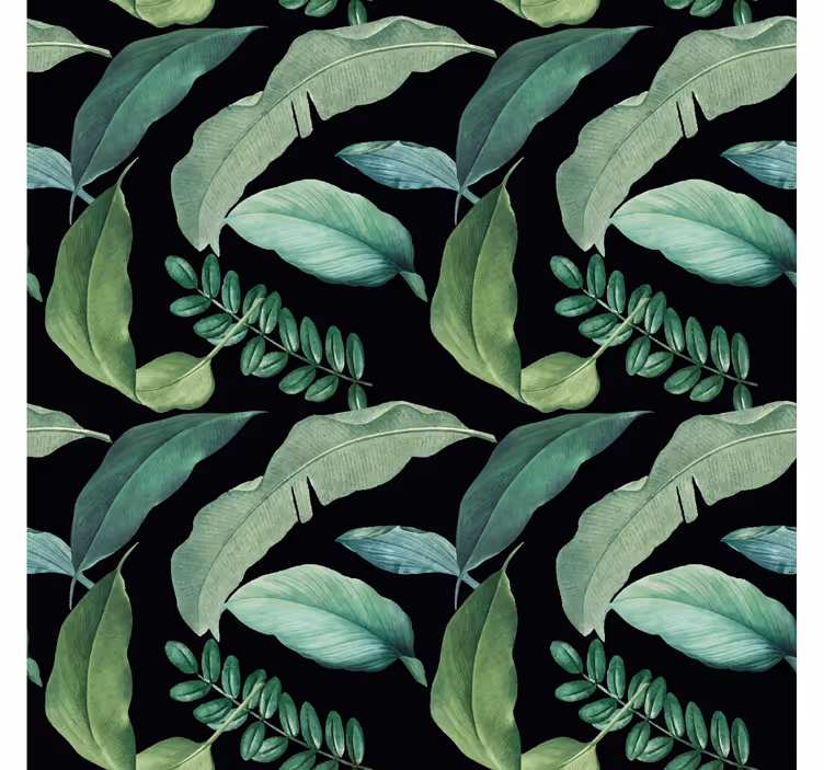 Carta da parati natura foglie verdi botaniche - TenStickers