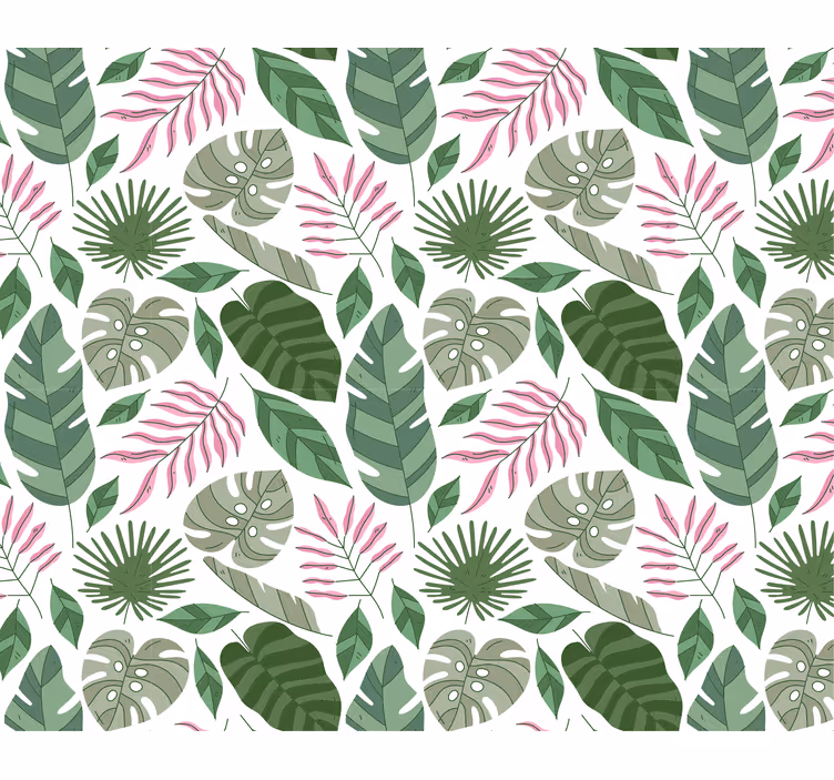 Carta da parati natura motivi fogliari tropicali - TenStickers