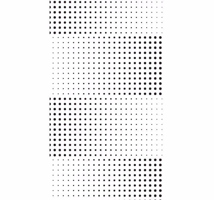 Carta da parati camera da letto punti neri con linee - TenStickers