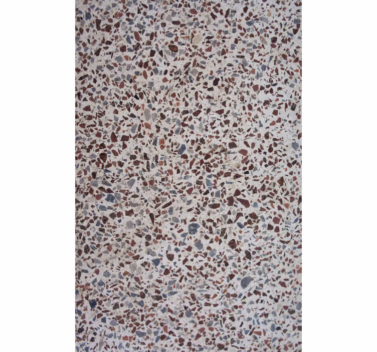Carta da parati moderna texture terrazzo grigio - TenStickers