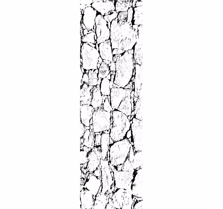 Carta da parati effetto marmo stile grigio crackato - TenStickers