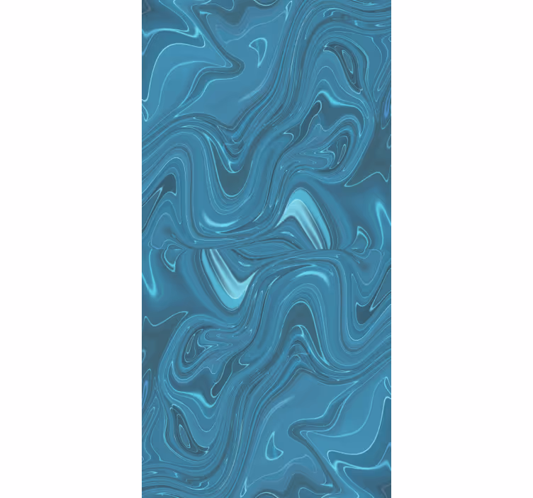 Carta da parati effetto marmo tonalità oceaniche - TenStickers