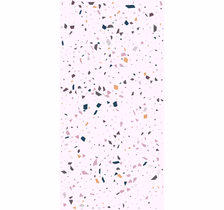 Carta da parati effetto marmo frammenti geometrici colorati - TenStickers