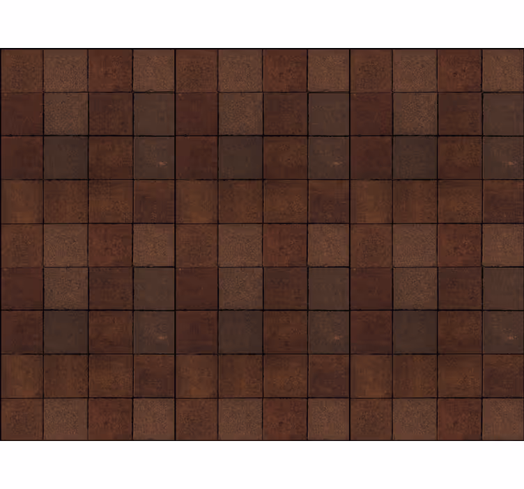 Carta da parati effetto pietra mattoncini rustici - TenStickers