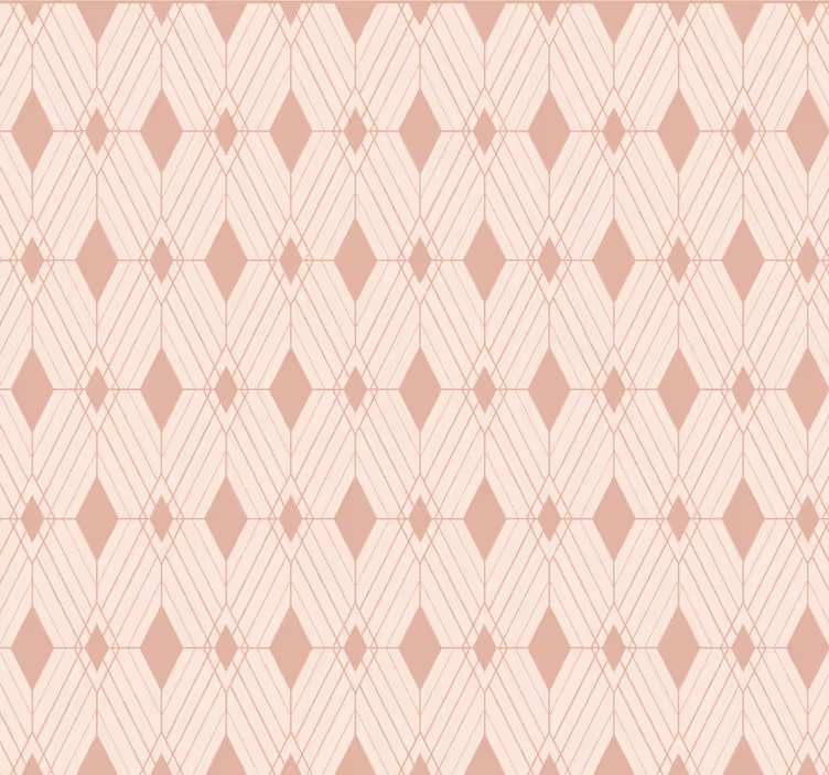 Carta da parati effetto piastrelle diamanti pastello art deco - TenStickers