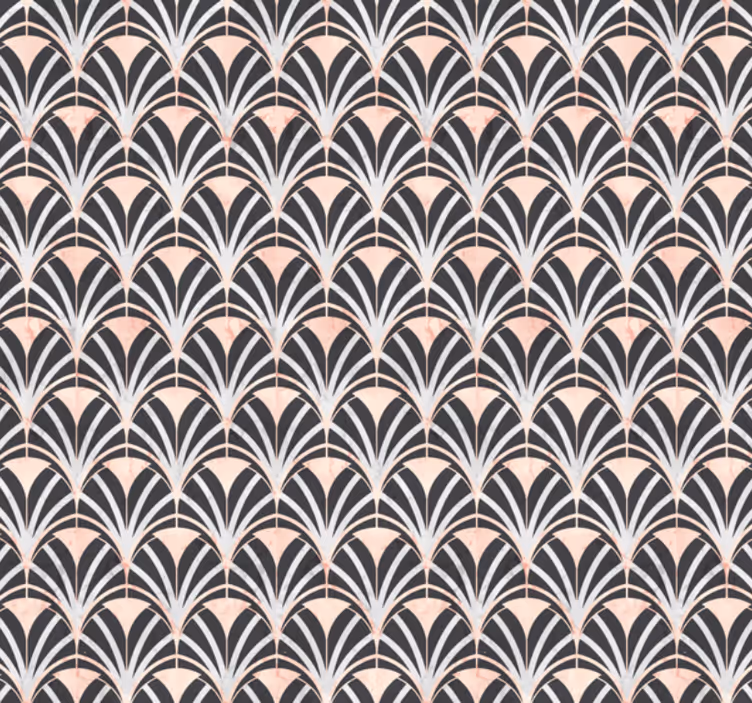 Carta da parati effetto piastrelle effetto marmo art deco - TenStickers