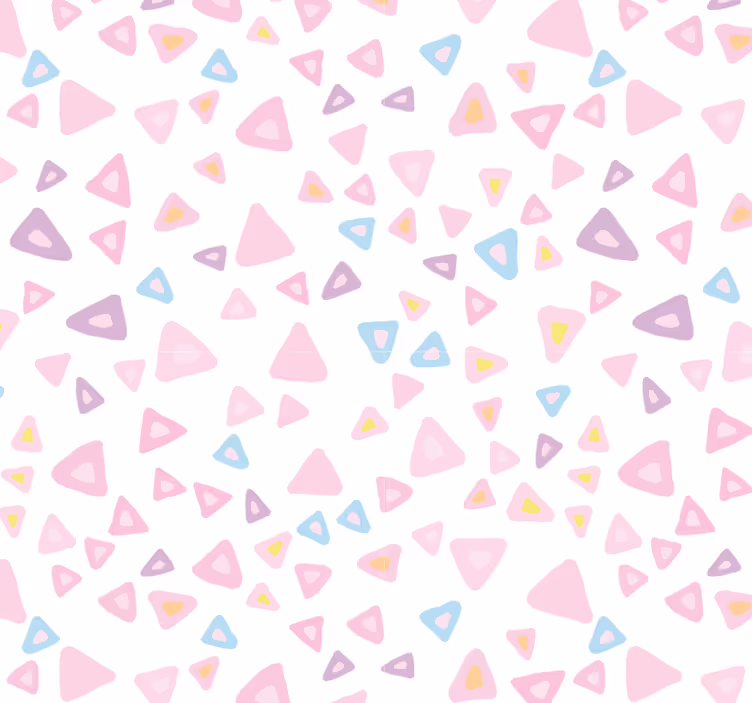 Carta da parati effetto piastrelle stile kawaii pastello - TenStickers