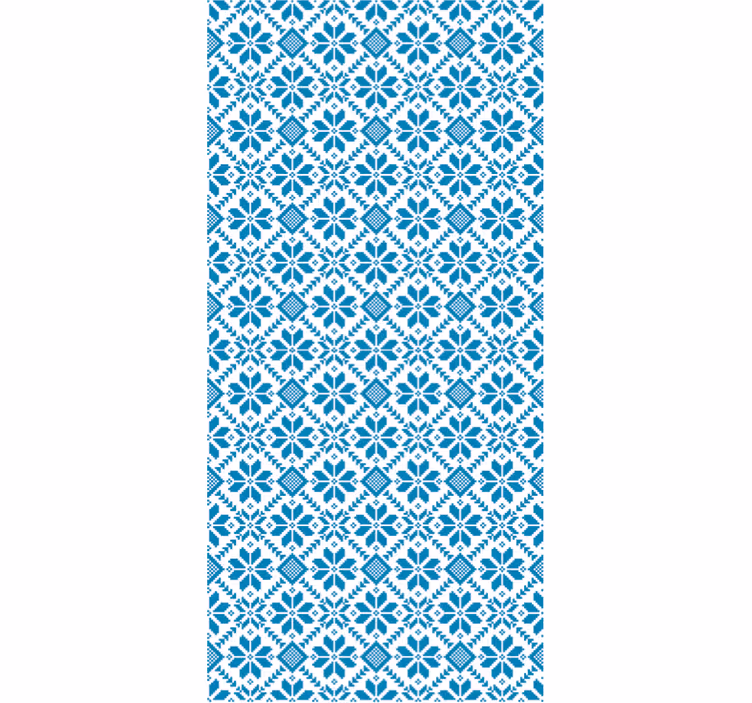 Carta da parati effetto piastrelle motivo blu - TenStickers