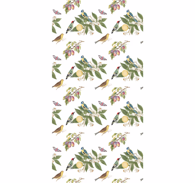 Carta da parati cameretta ladri di frutta in natura - TenStickers