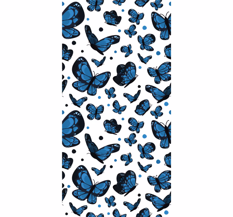 Carta da parati cameretta farfalla blu - TenStickers