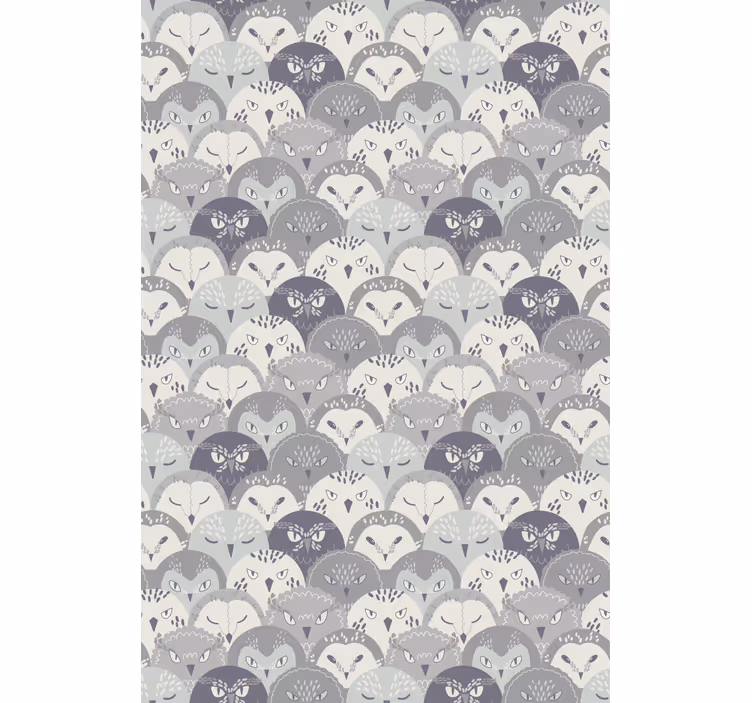 Carta da parati cameretta creature della foresta grigia - TenStickers