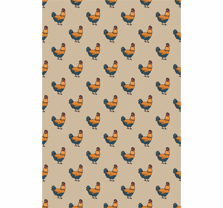 Carta da parati cameretta motivo gallo affascinante - TenStickers