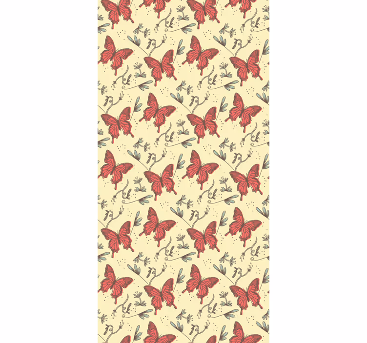 Carta da parati farfalle vintage - TenStickers