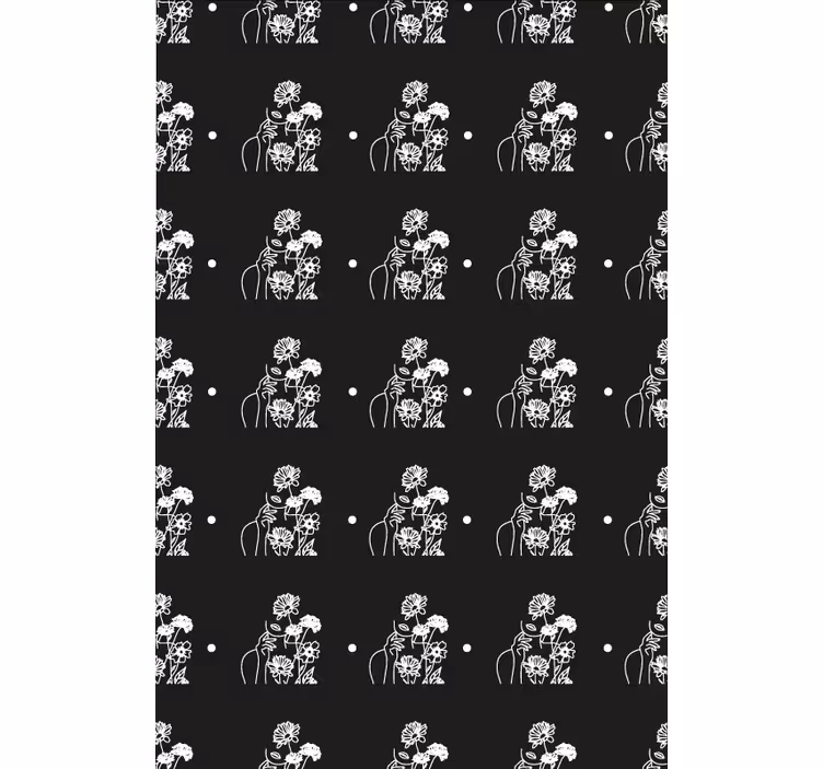 Carta da parati corridoio silhouette bianco e nero - TenStickers