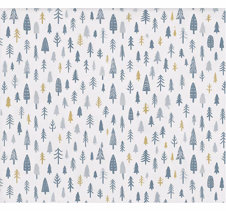 Carta da parati nordica scena di foresta invernale - TenStickers