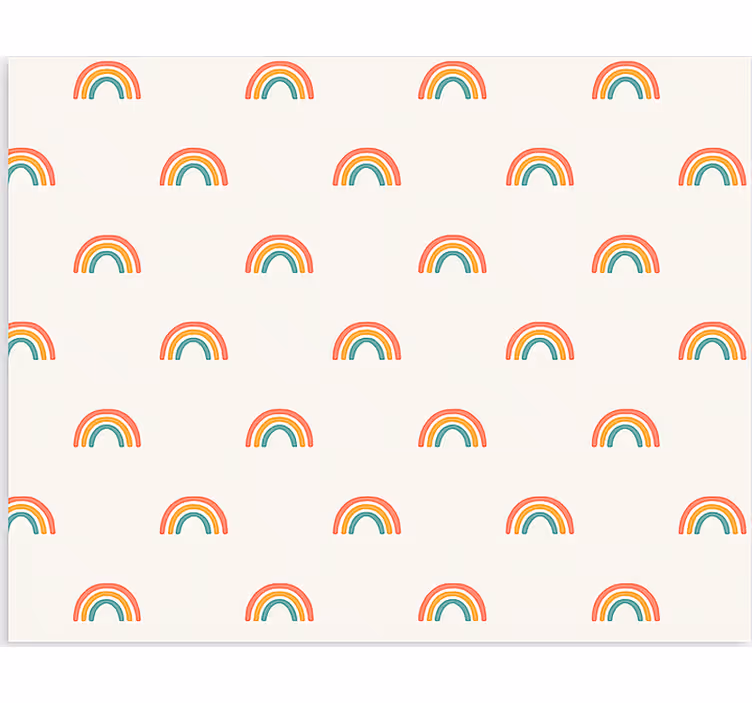 Carta da parati nordica arcobaleni colorati - TenStickers