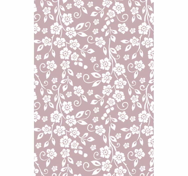 Carta da parati soggiorno motivo fiori eleganti - TenStickers