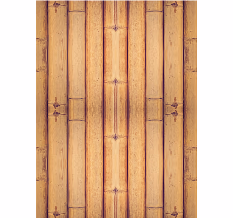 Carta da parati soggiorno effetto legno bamboo - TenStickers