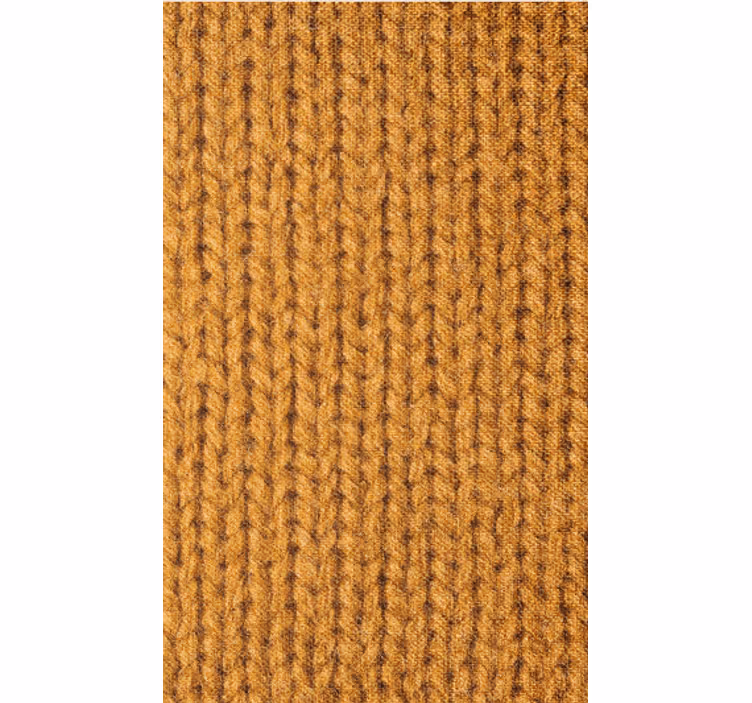 Carta da parati soggiorno imitazione fibra naturale arancio - TenStickers
