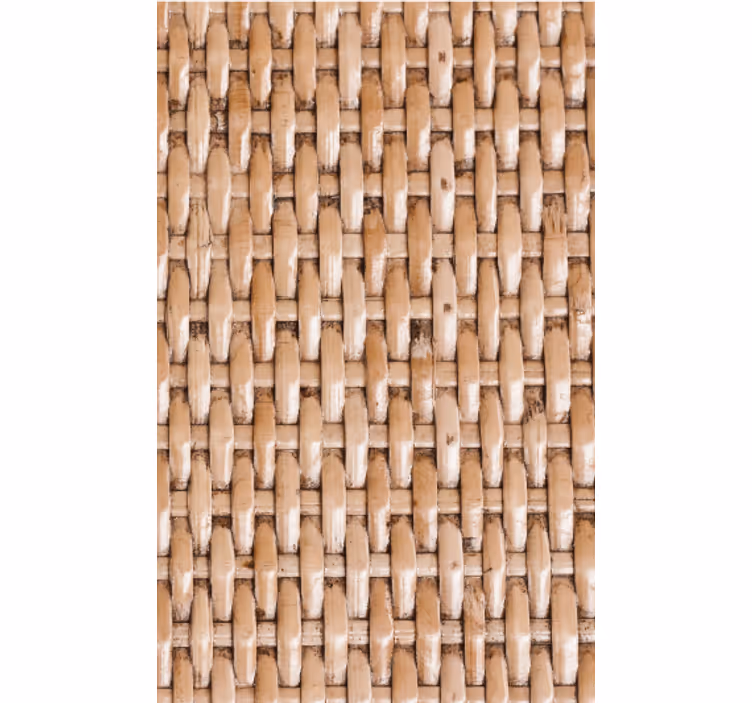 Carta da parati soggiorno design imitazione fibra naturale - TenStickers