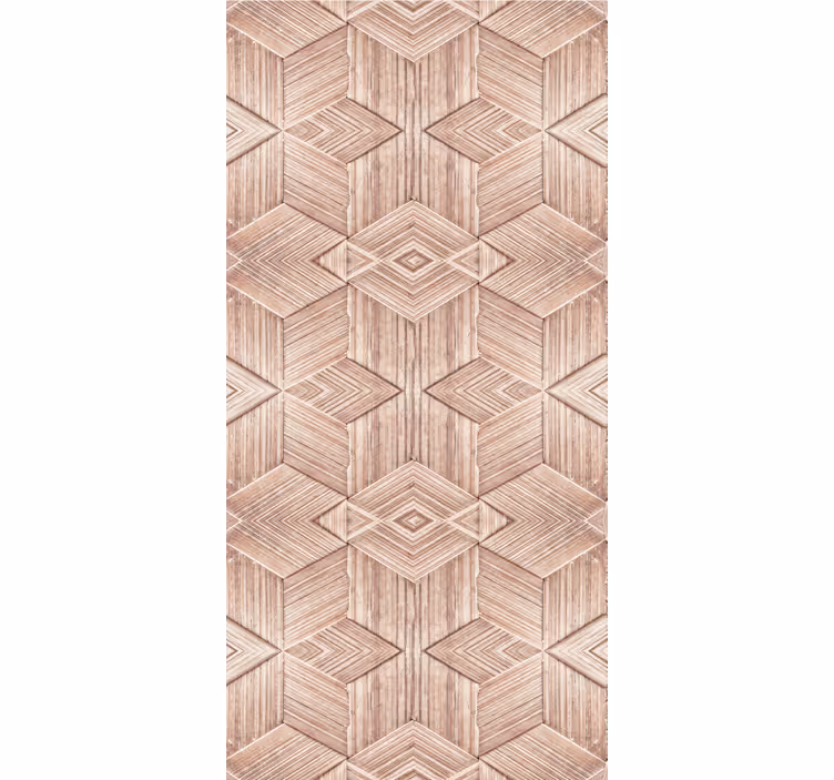 Carta da parati soggiorno effetto legno chiaro - TenStickers
