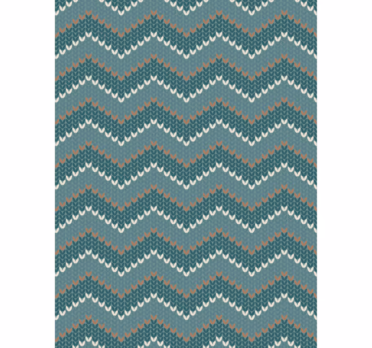Carta da parati soggiorno imitazione fibra naturale blu - TenStickers