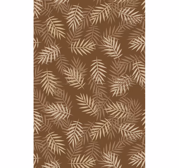 Carta da parati soggiorno motivo foglia naturale - TenStickers