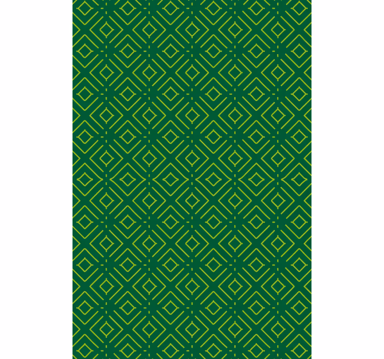 Carta da parati soggiorno motivo geometrico verde - TenStickers