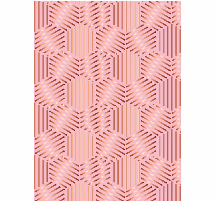 Carta da parati soggiorno disposizione geometrica - TenStickers