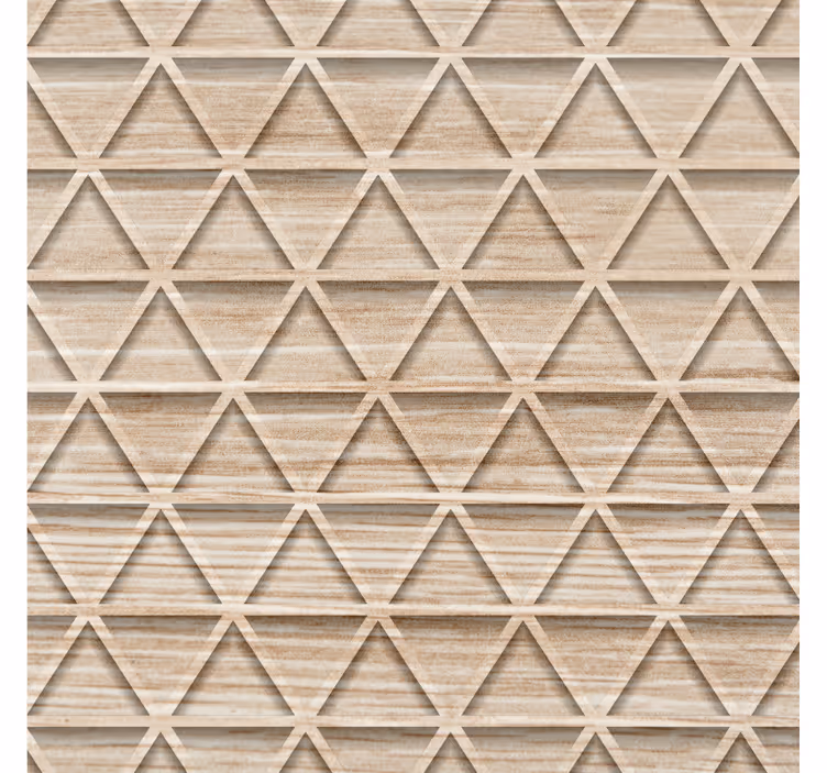 Carta da parati geometrica motivi triangolari elevati - TenStickers
