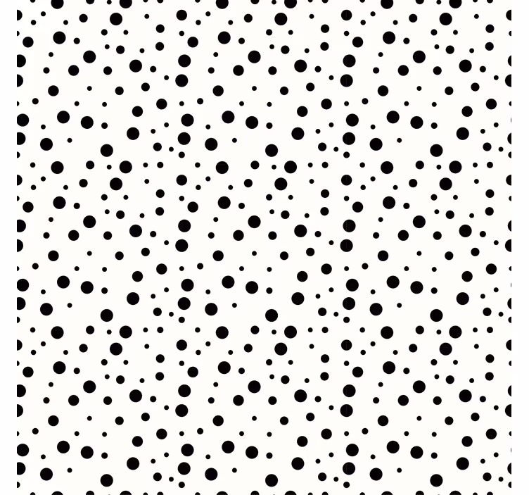 Carta da parati geometrica motivo a pois monocromatici - TenStickers