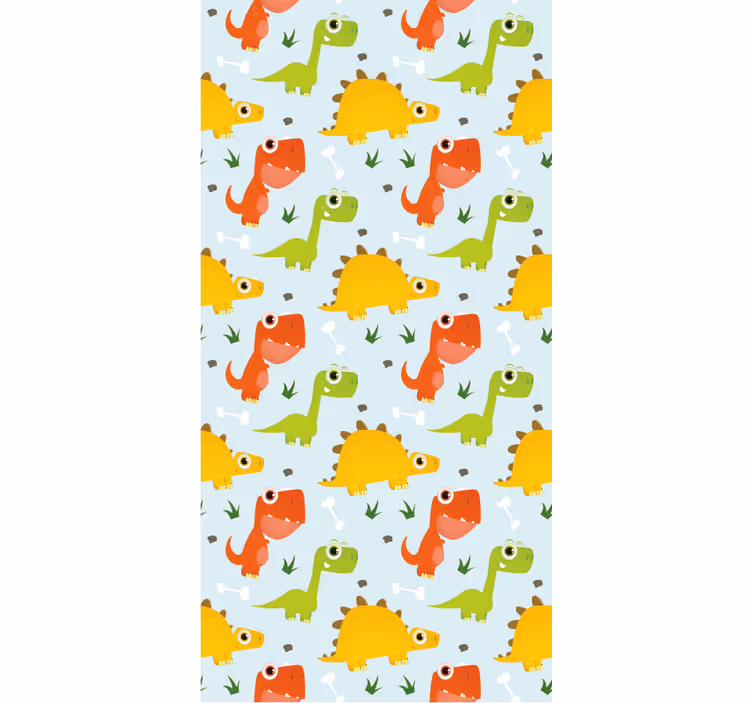 Carta da parati dinosauri motivo dinosauri piccoli - TenStickers