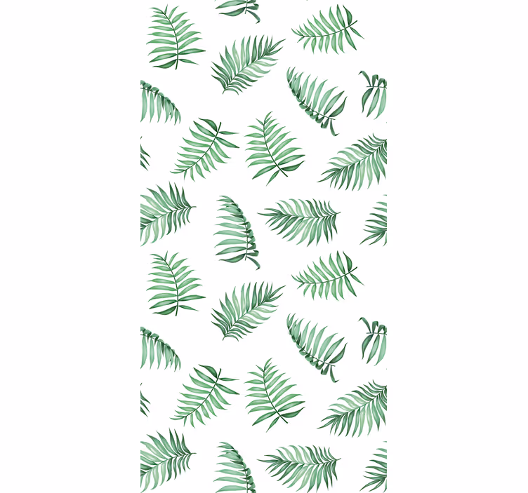 Carta da parati alberi foglie di palma verdi - TenStickers